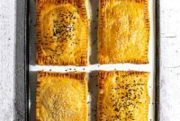 Crispy Cheese and Onion Puff Pastry Parcels
