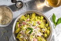 Mediterranean Tuna Pesto Pasta