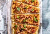 Easy Flammkuchen French German Flatbread Pizza
