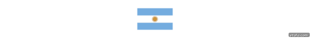 The national flag of Argentina, featuring three horizontal bands of light blue and white with a sun in the center, symbolizing the nation's pride and heritage.