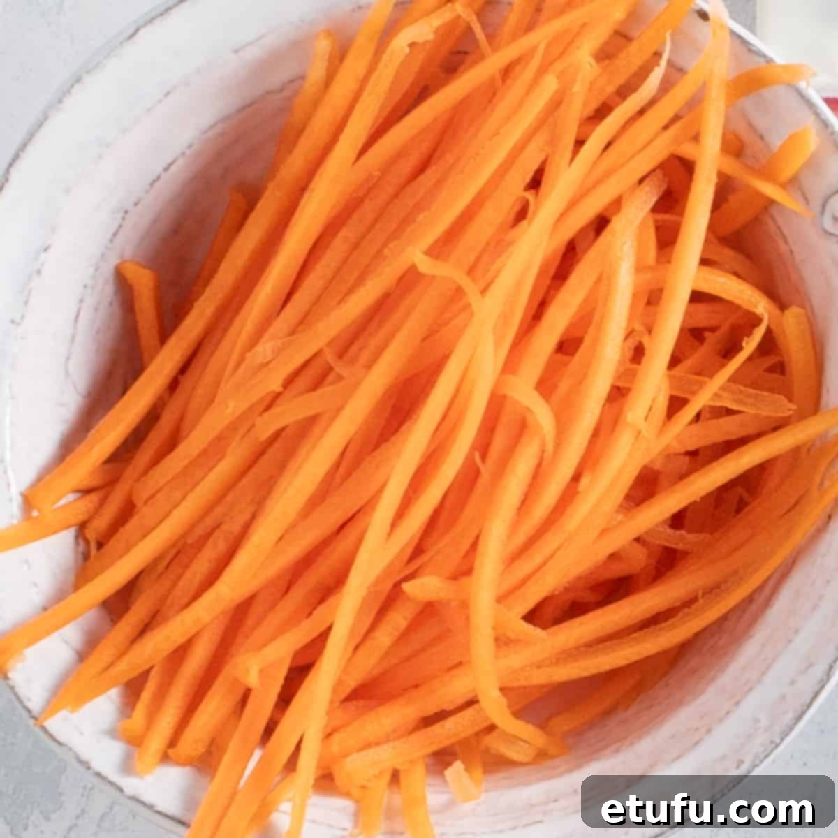 Sliced carrots.