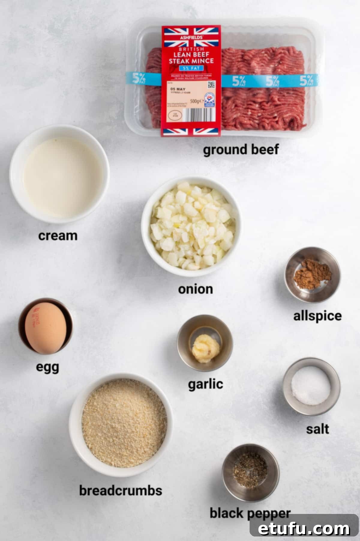 Lihapullat ingredients.