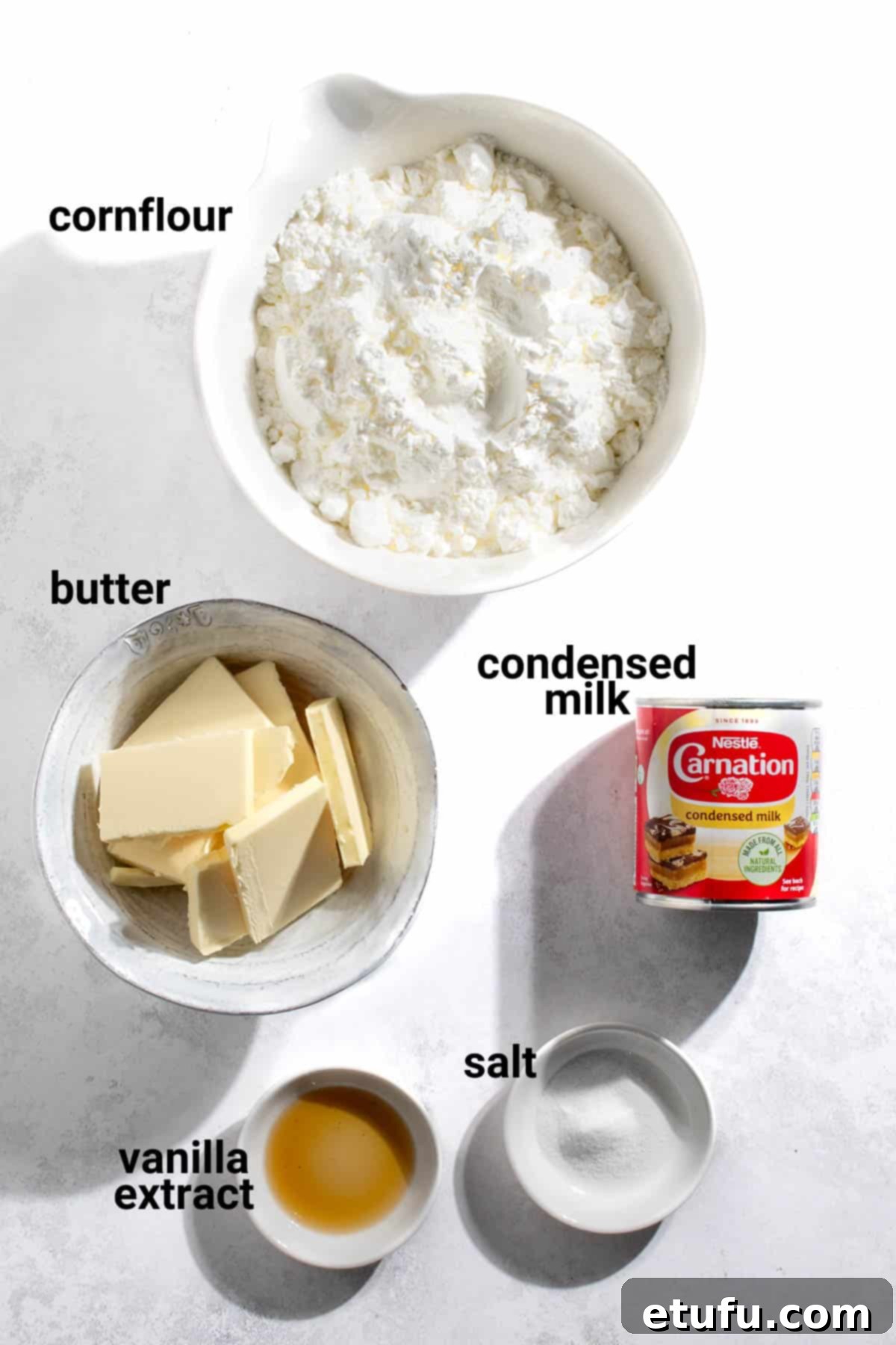 Sequilhos ingredients.