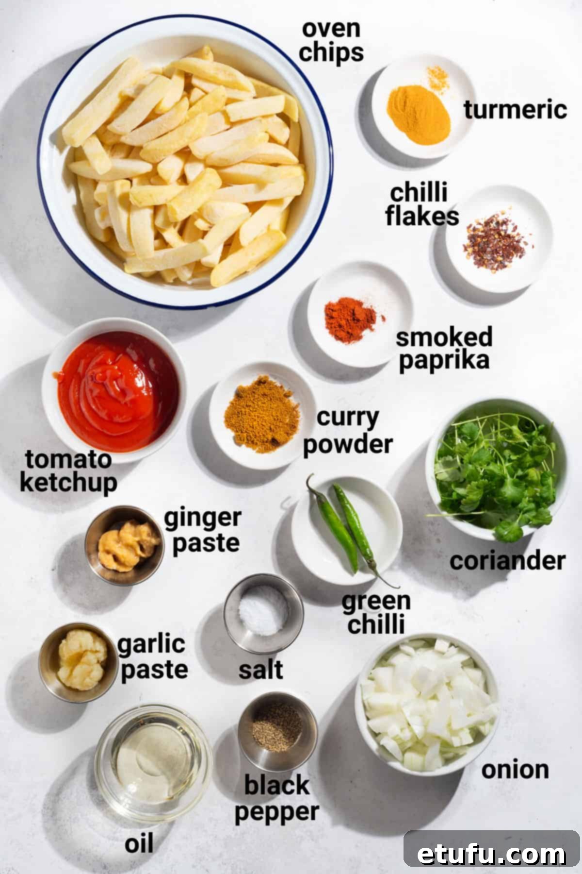 Masala chips ingredients.
