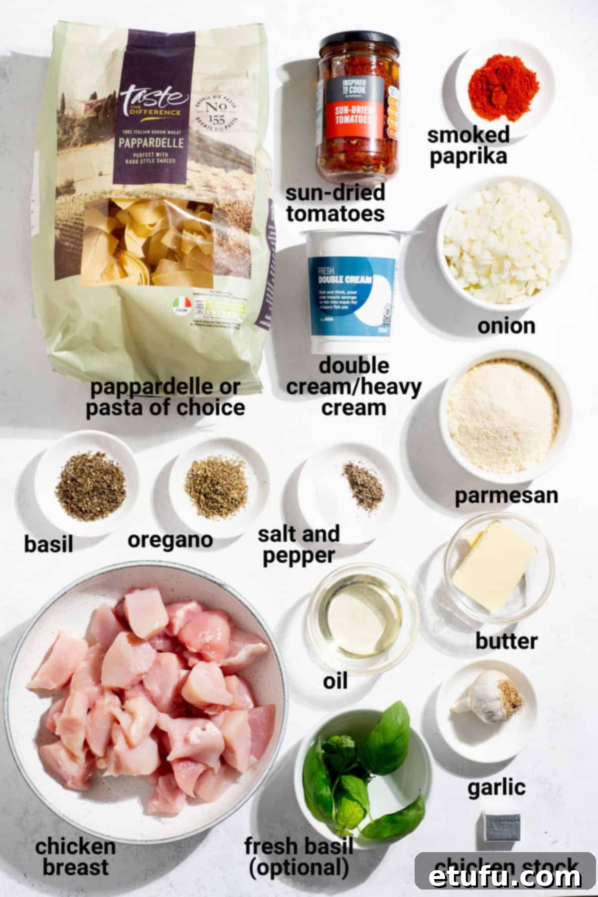 Exquisite Tuscan Marry Me Chicken Pasta 4 Marry me chicken pasta ingredients.