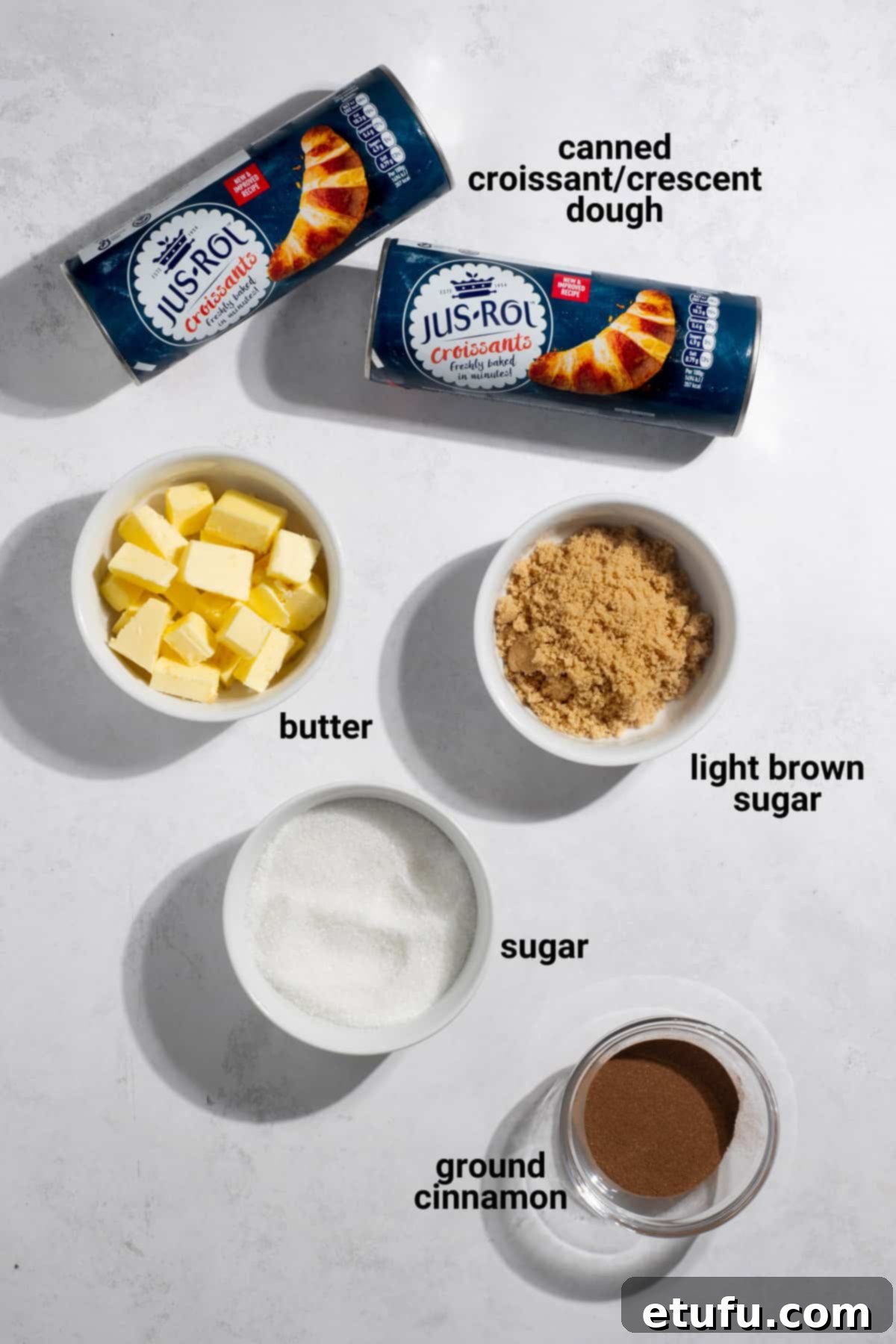 Cruffins ingredients.