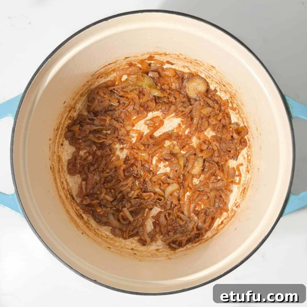 Caramelised onions for the french onion pasta.