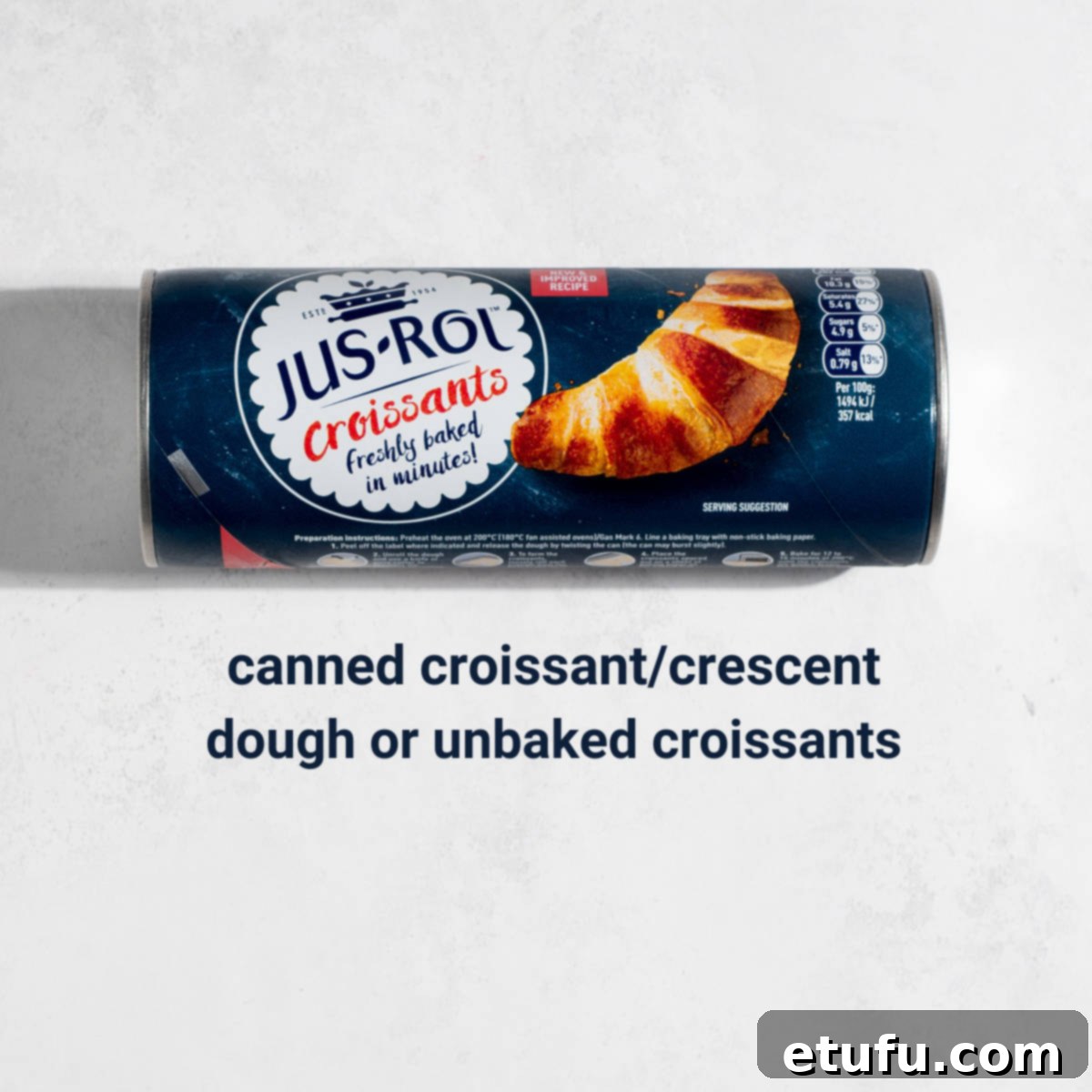 A can of croissant/crescent dough.