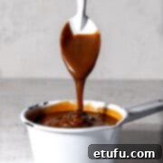 Bar-one sauce in a white saucepan.